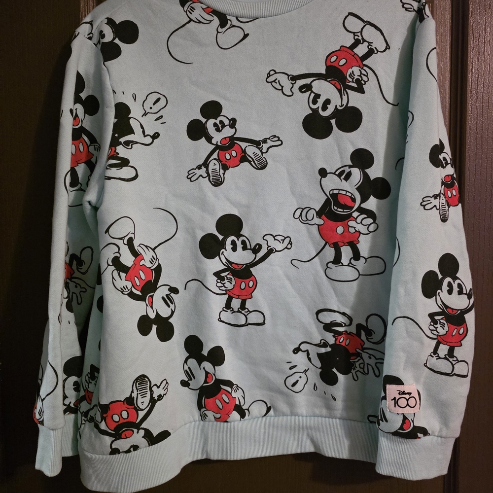 Disney 100th Anniversary Light Blue Sweatshirt